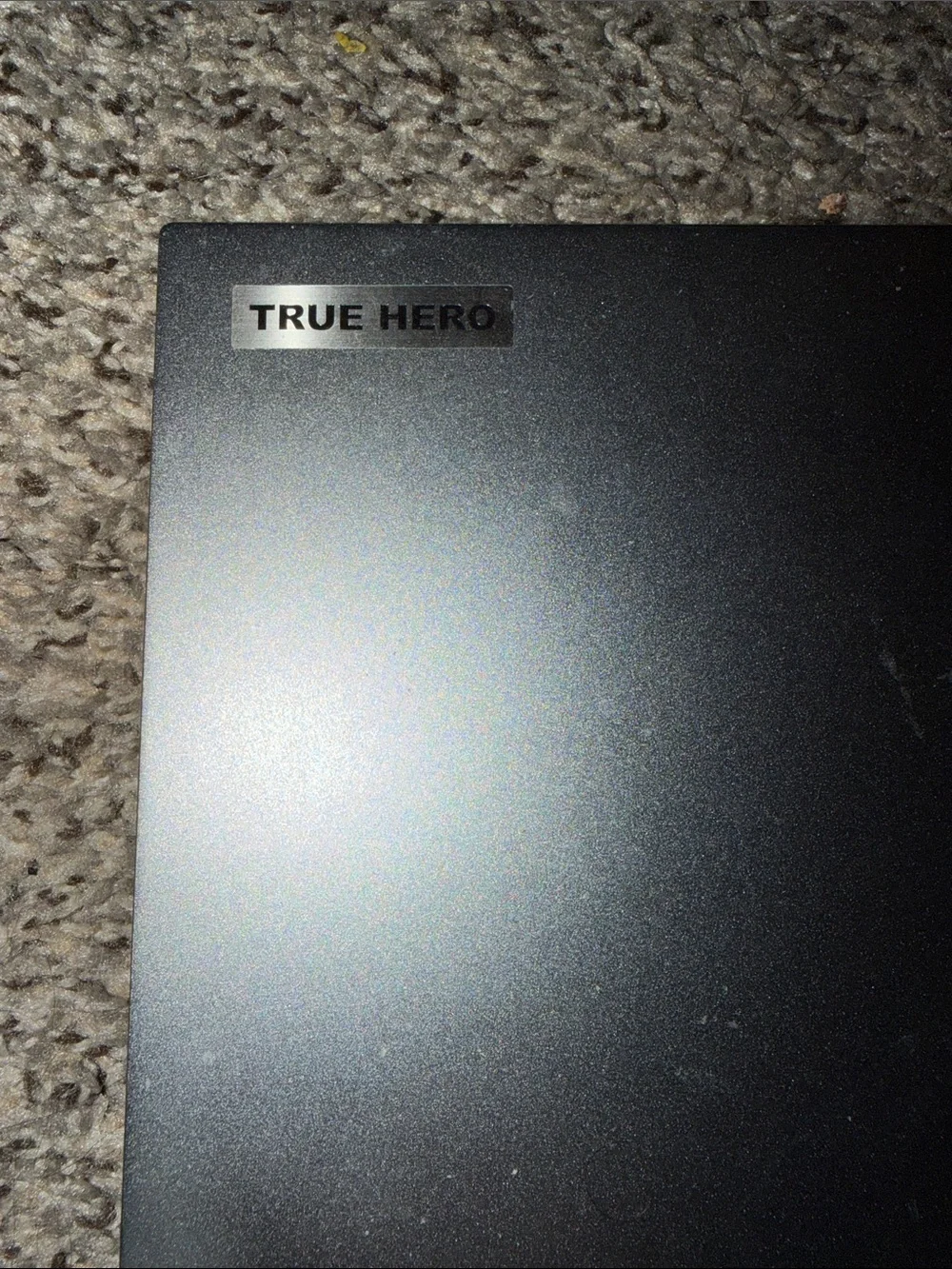 Silver Laptop with Intel Sticker - Sleek Portable Computer